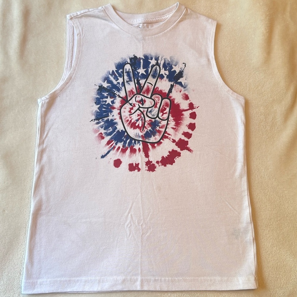 💚 Patriotic Tye Dye Tank top